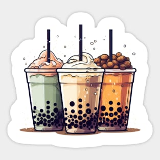 Life is short, drink the boba Sticker